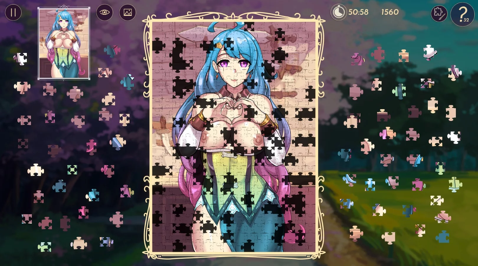 Изображение игры: Hentai Jigsaw Puzzle 2