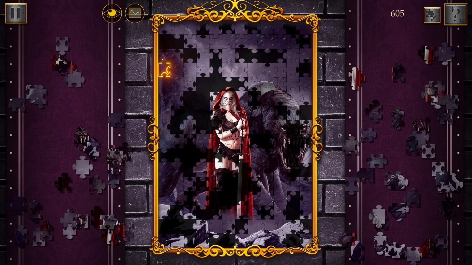 Изображение игры: Dark Fantasy: Epic Jigsaw Puzzle