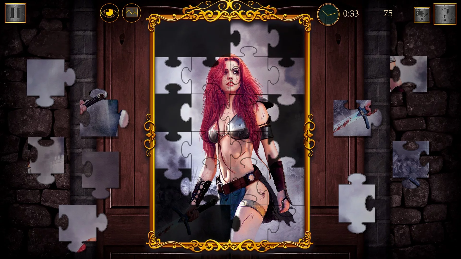Изображение игры: Dark Fantasy: Epic Jigsaw Puzzle