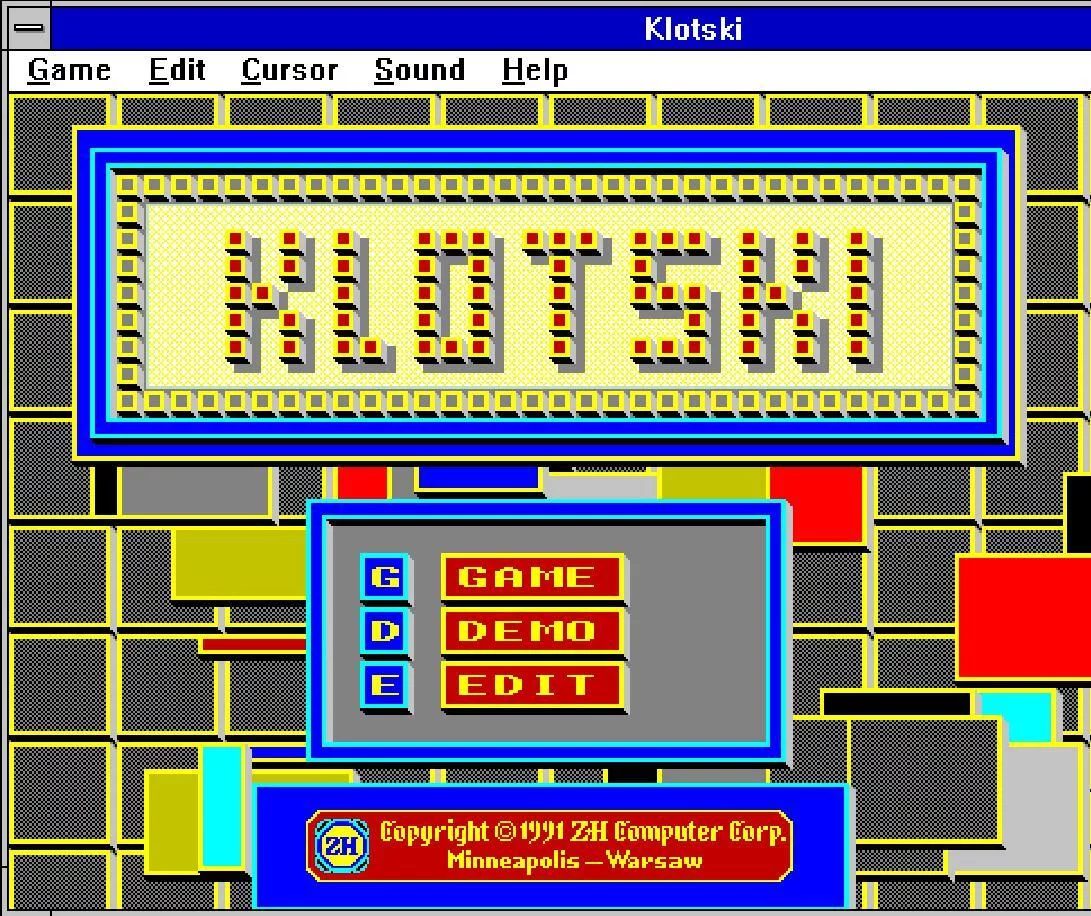 Изображение игры: Klotski (1991)