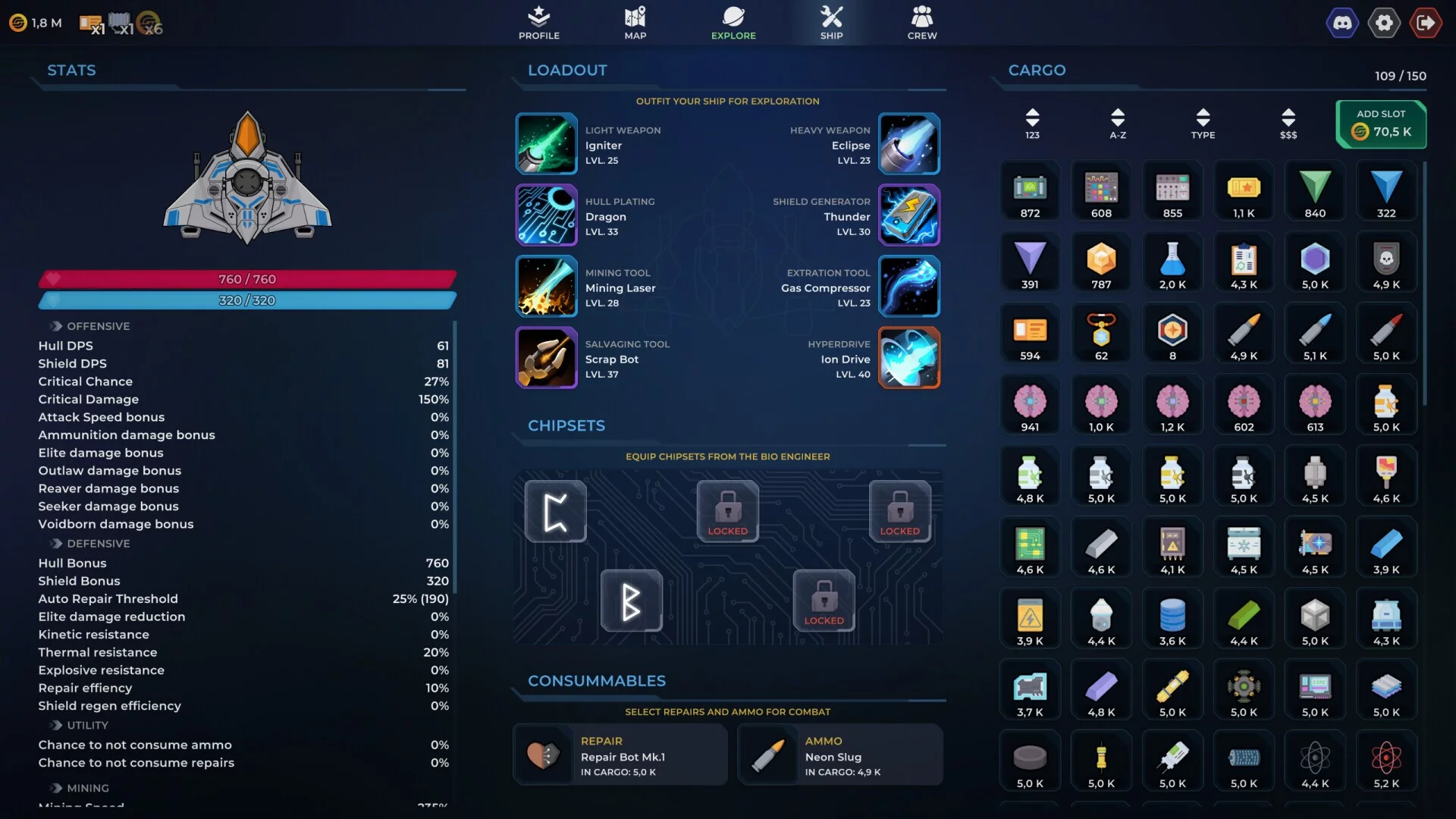 Изображение игры: Idle Stellar