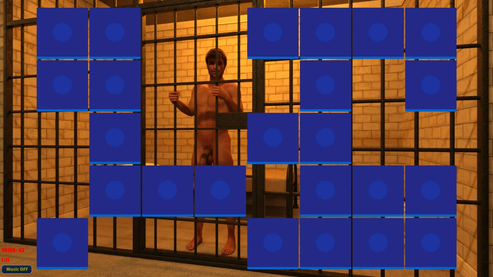 Изображение игры: Sexy Memory Puzzle - Gay Jail
