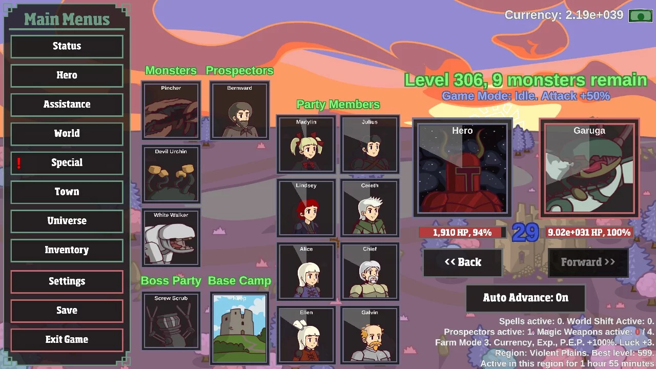 Изображение игры: Monster Hunting: Incremental Grind Forever