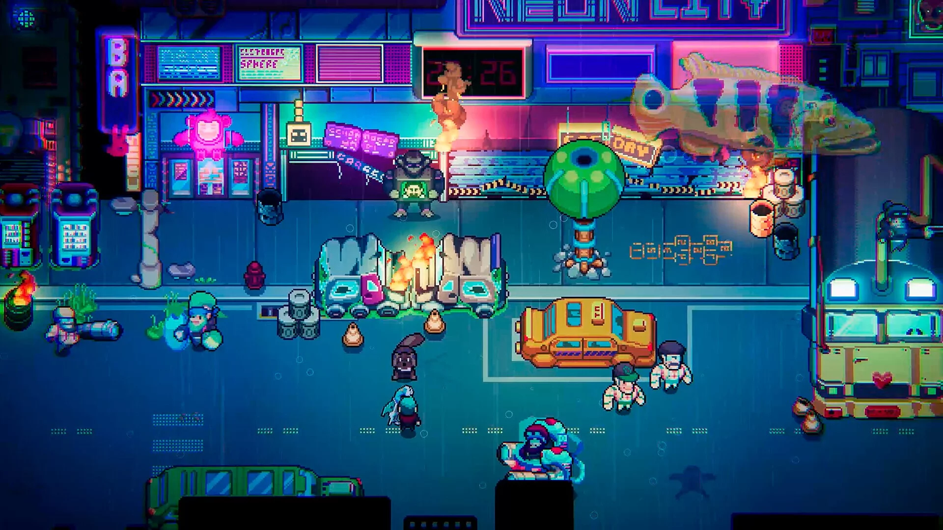 Изображение игры: Cyberwar: Neon City