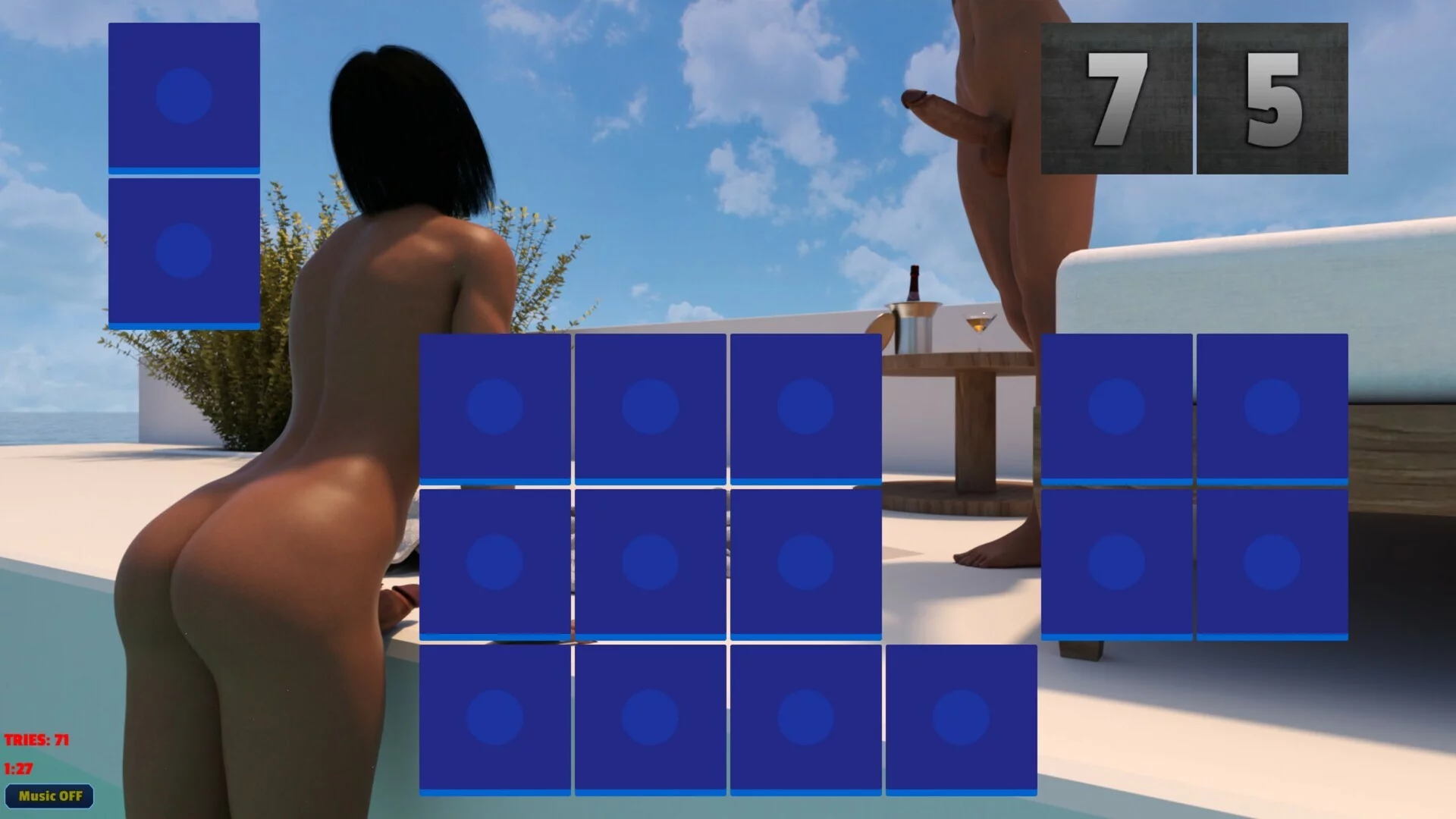Изображение игры: Sexy Memory Puzzle - Futanari Pool