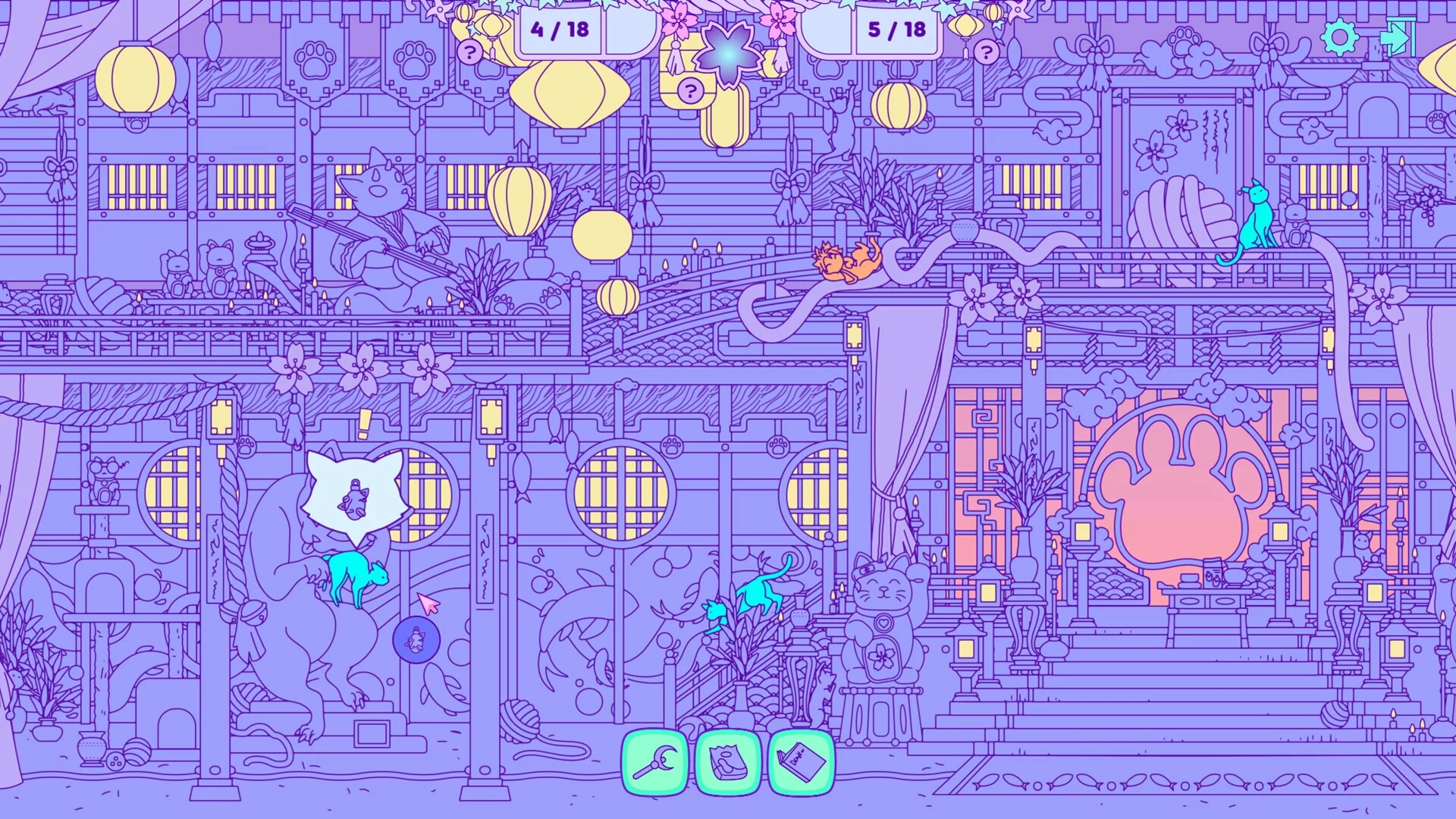Изображение игры: Pawsome Hidden Cats - Kittynawa