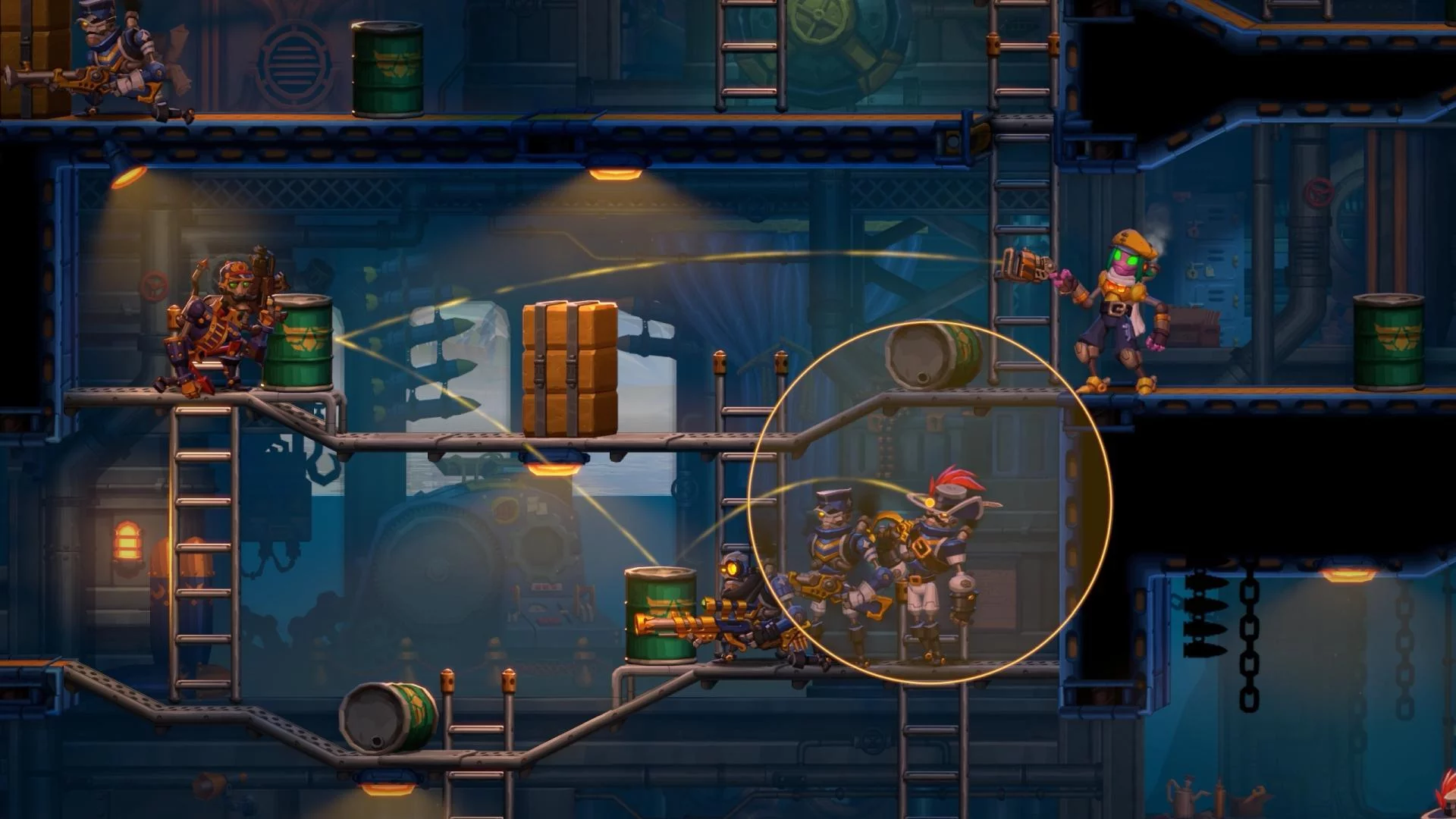 Изображение игры: SteamWorld Heist 2