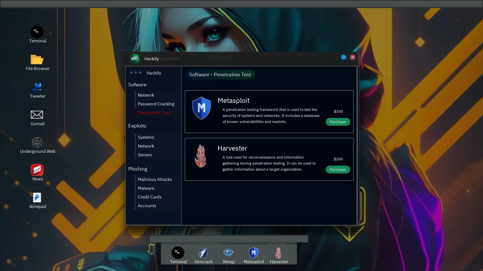 Изображение игры: Anonymous Hacker Simulator: Prologue
