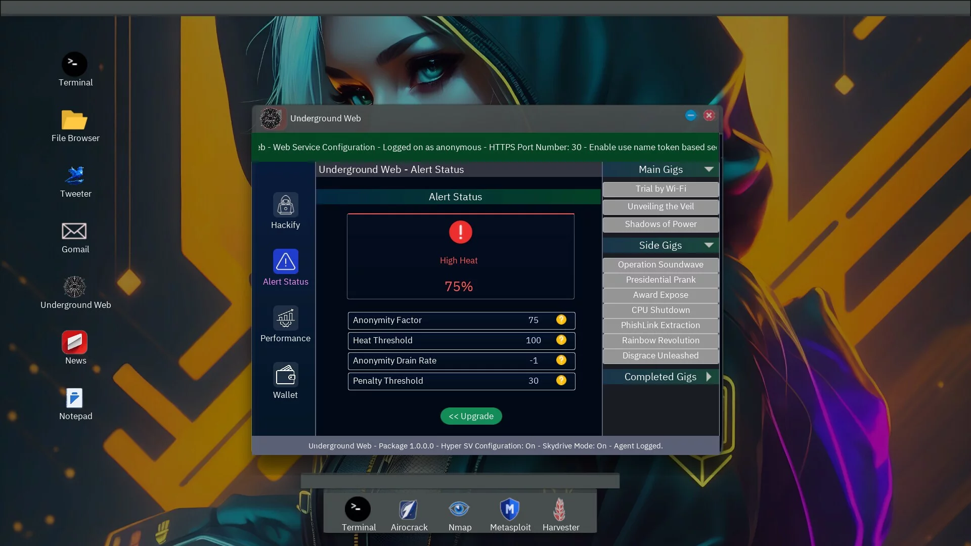 Изображение игры: Anonymous Hacker Simulator