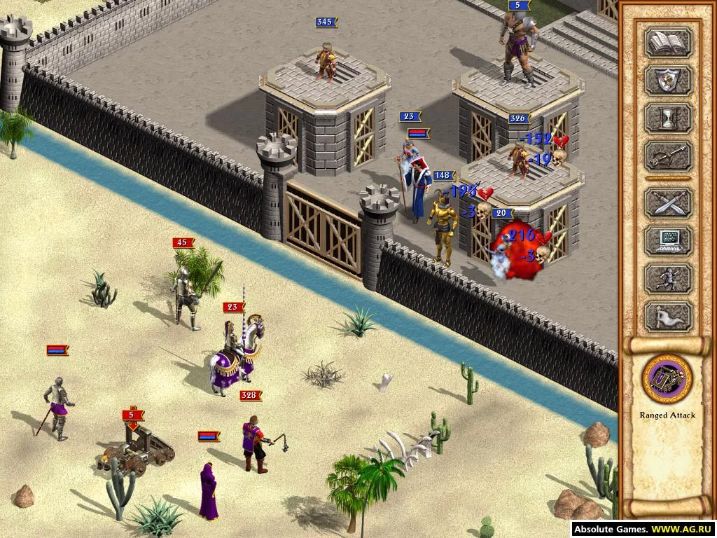 Изображение игры: Heroes of Might and Magic 4: Winds of War