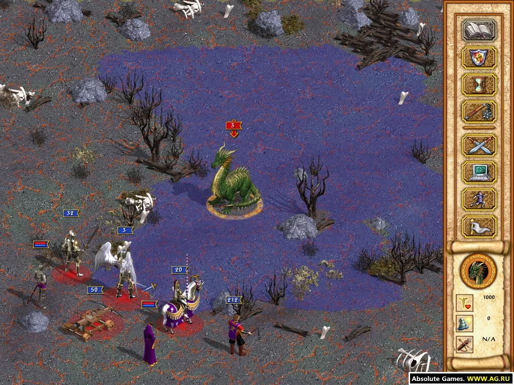 Изображение игры: Heroes of Might and Magic 4: Winds of War