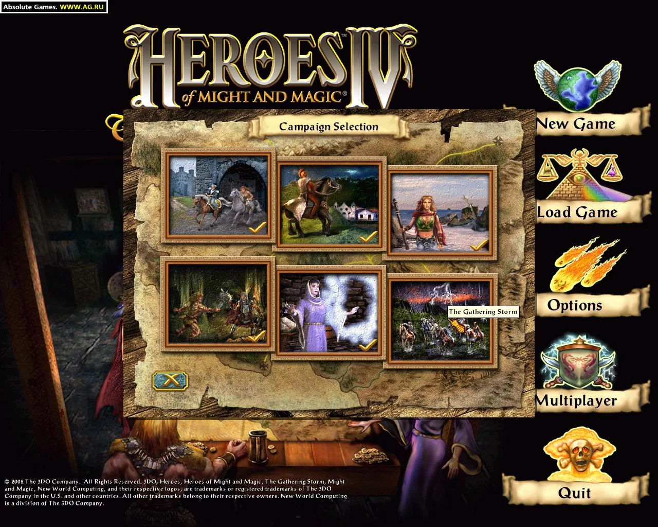 Изображение игры: Heroes of Might and Magic 4: The Gathering Storm