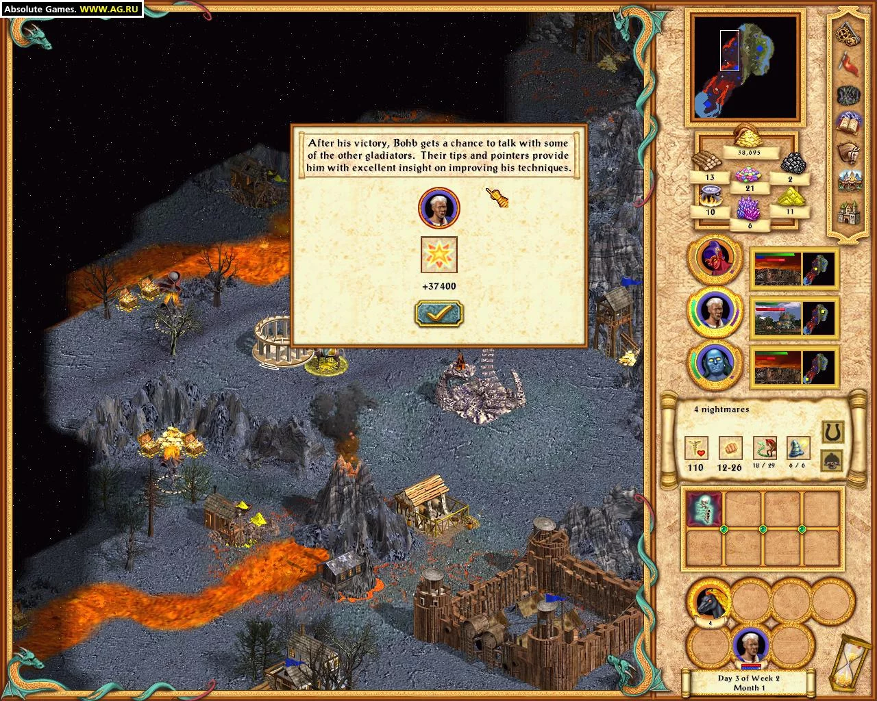 Изображение игры: Heroes of Might and Magic 4: The Gathering Storm