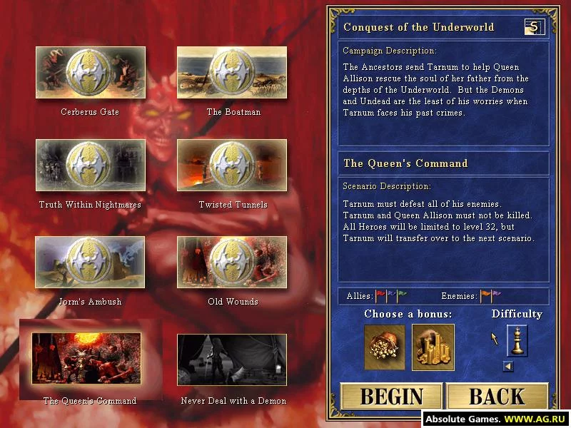 Изображение игры: Heroes Chronicles: Conquest of the Underworld and Warlords of the Wasteland