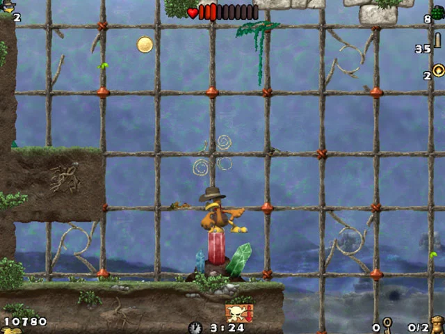 Изображение игры: Crazy Chicken: Atlantis
