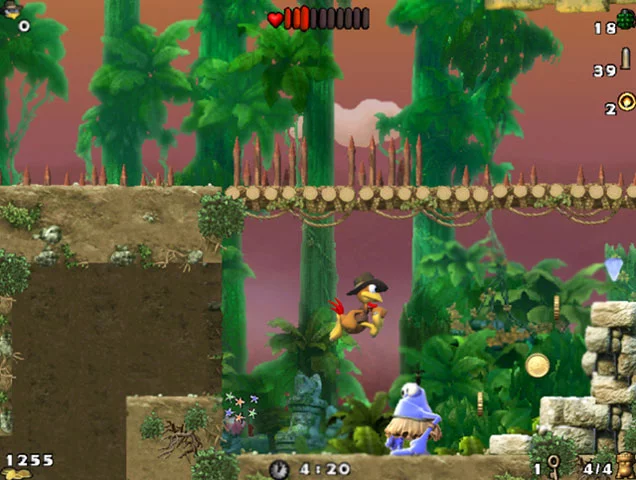 Изображение игры: Crazy Chicken: Atlantis