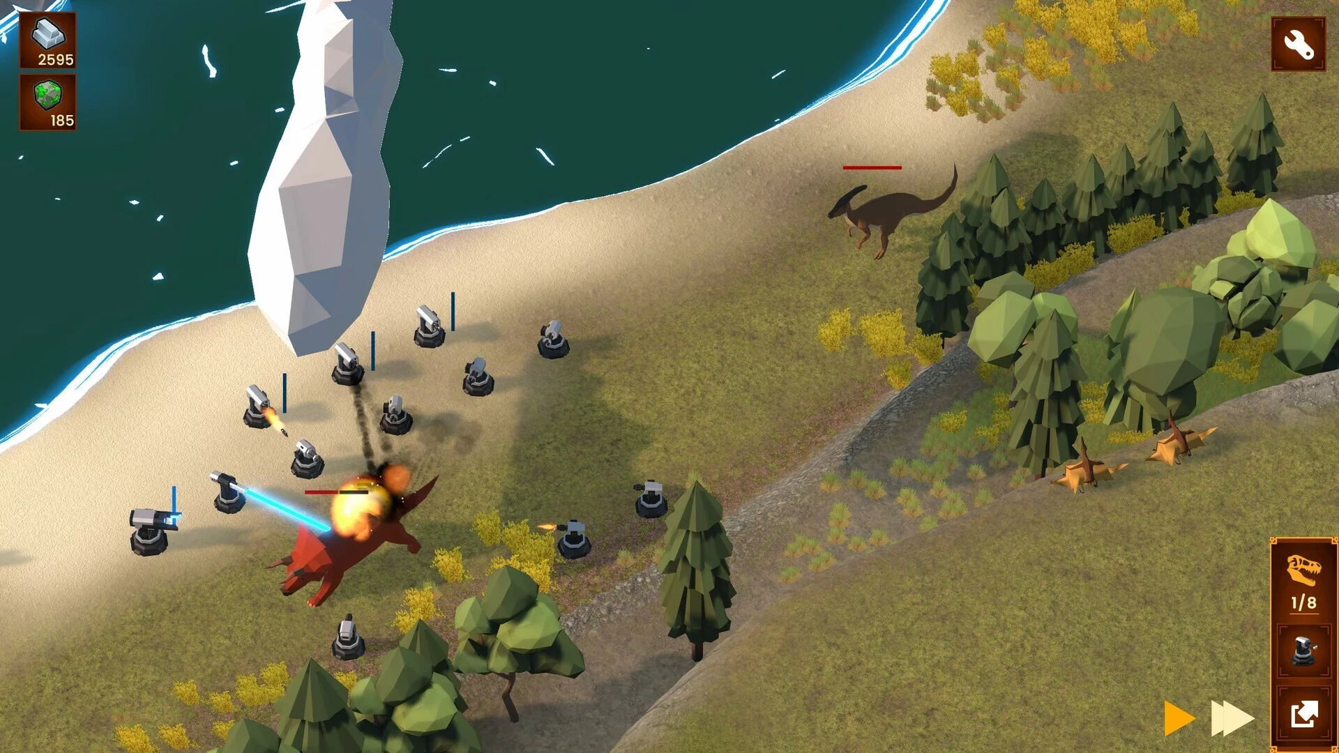 Изображение игры: Jurassic Tower Defense