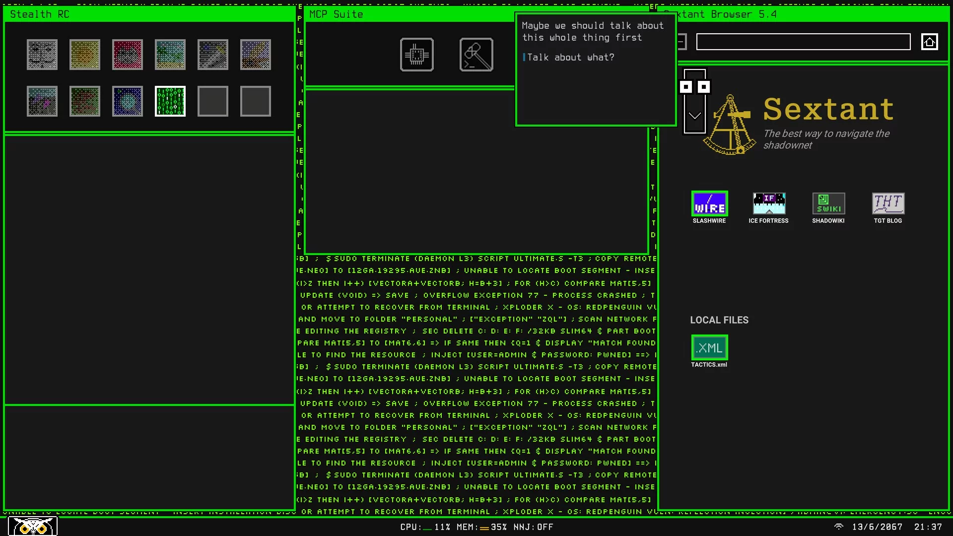 Изображение игры: Night Hacking