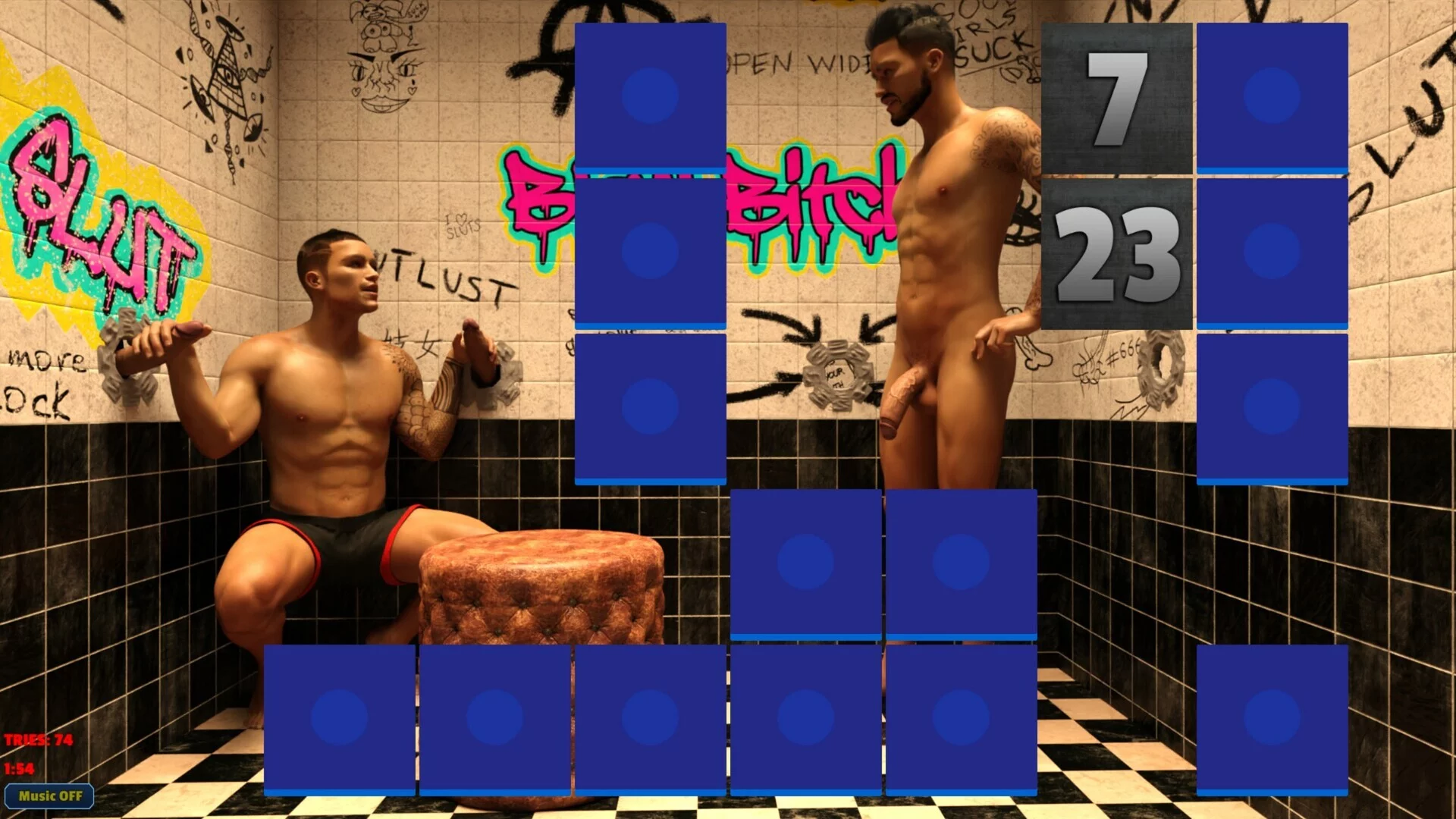 Изображение игры: Sexy Memory Puzzle - Gay Gloryhole