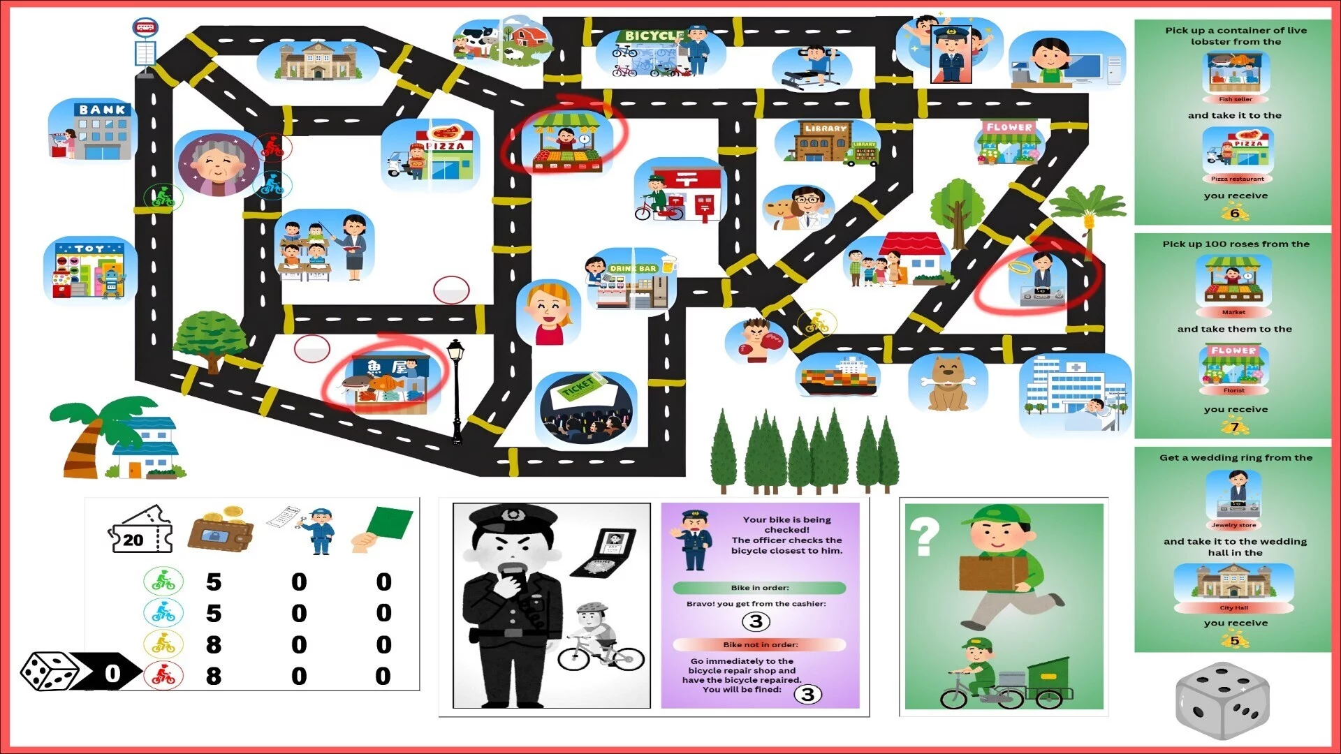 Изображение игры: The bicycle couriers