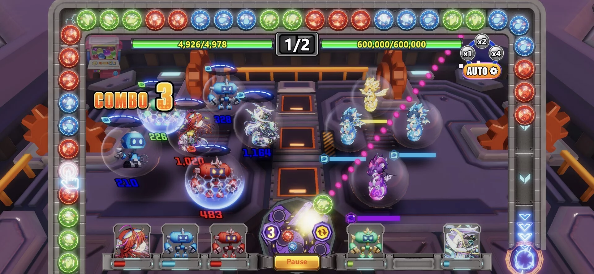Изображение игры: Mining Heroes：Puzzle RPG