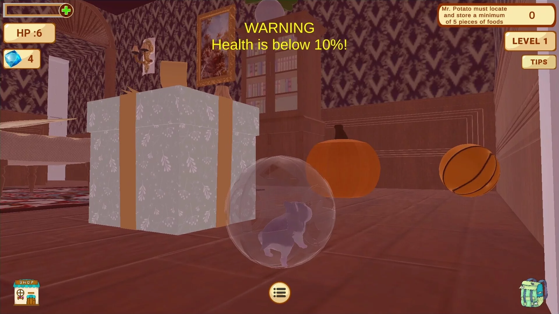 Изображение игры: Hamsterball: Potato's Great Escape
