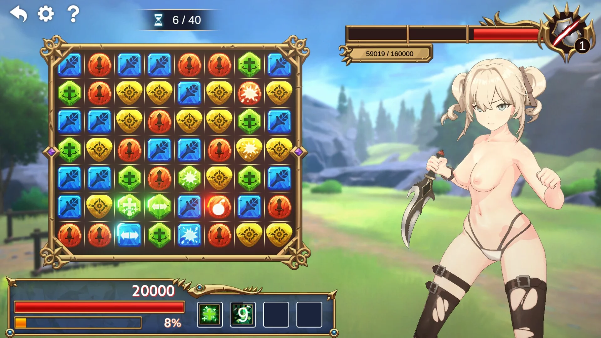Изображение игры: Fantasy Match -Make a H match with cute young woman