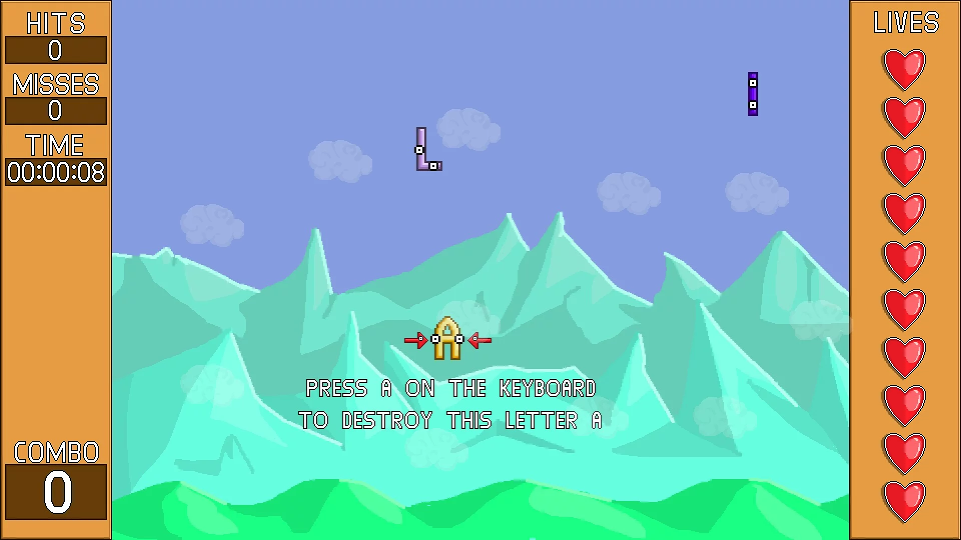 Изображение игры: Destroy All Letters