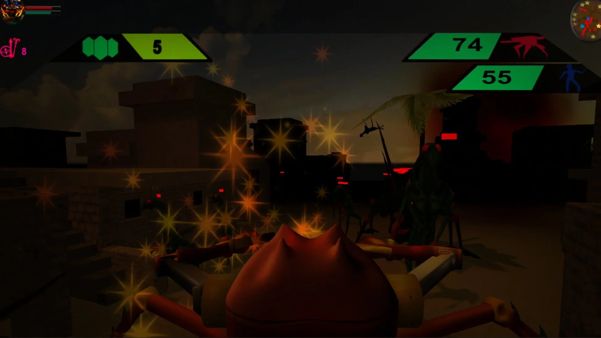 Изображение игры: Spider-Tank vs Aliens
