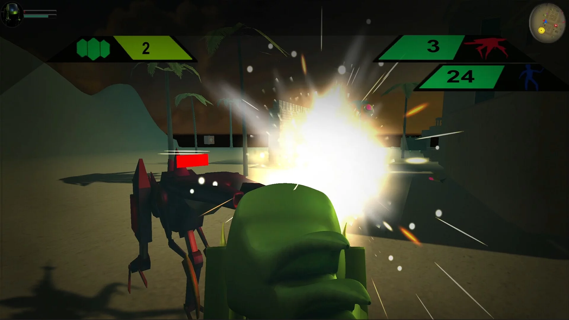 Изображение игры: Spider-Tank vs Aliens