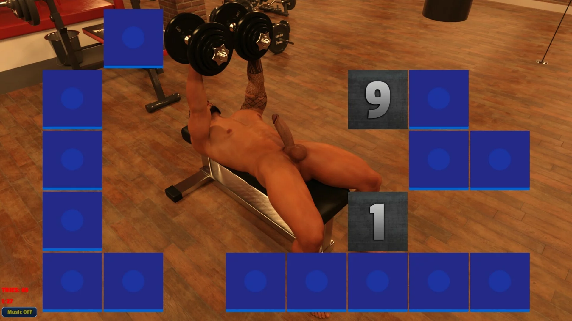 Изображение игры: Sexy Memory Puzzle - Gay Gym