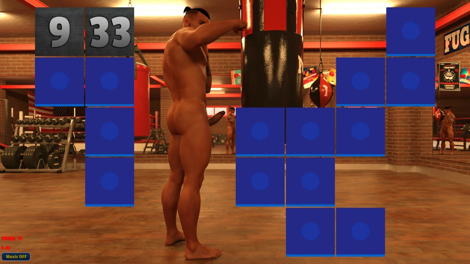 Изображение игры: Sexy Memory Puzzle - Gay Gym