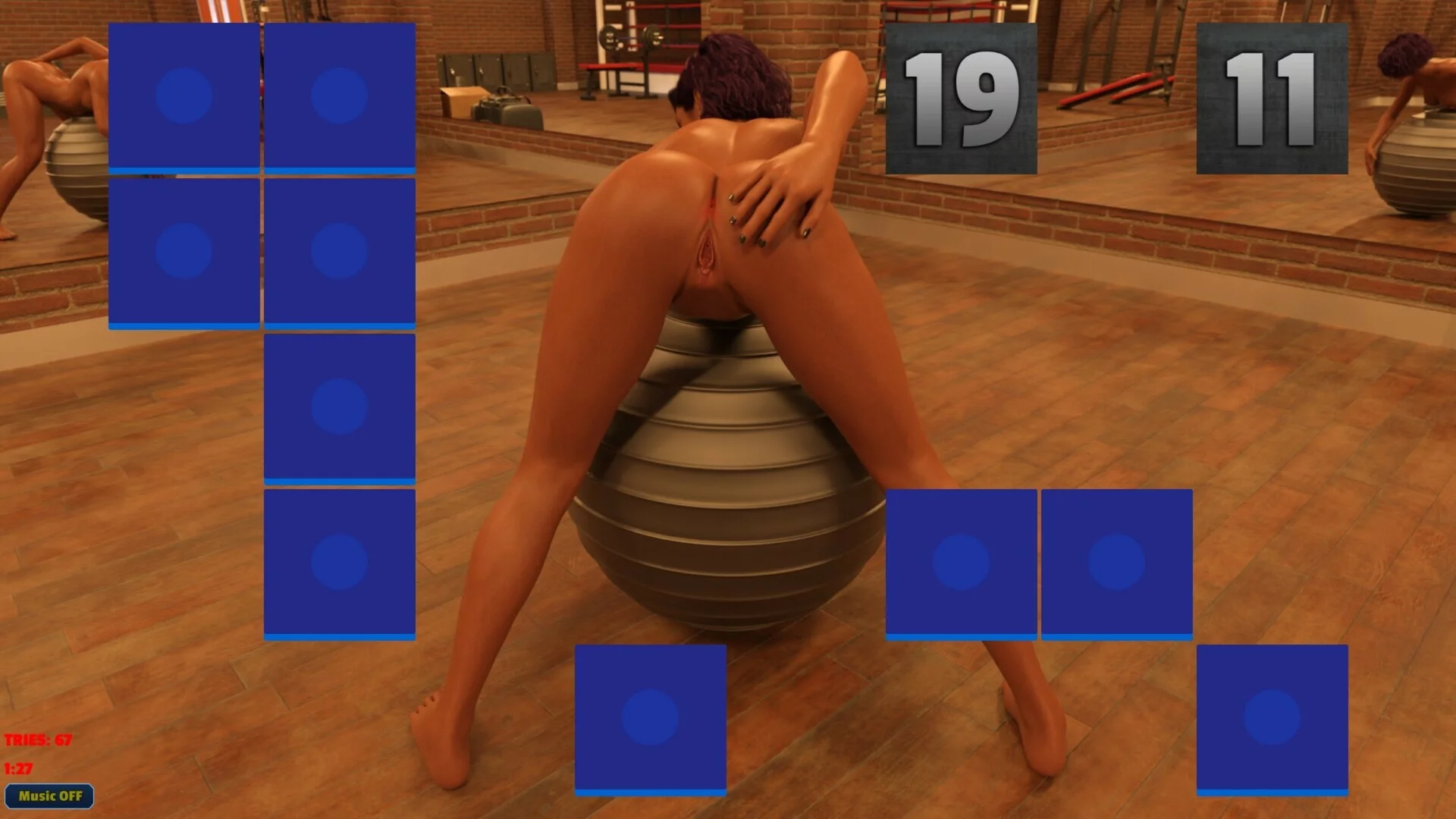 Изображение игры: Sexy Memory Puzzle - Kinky Workout