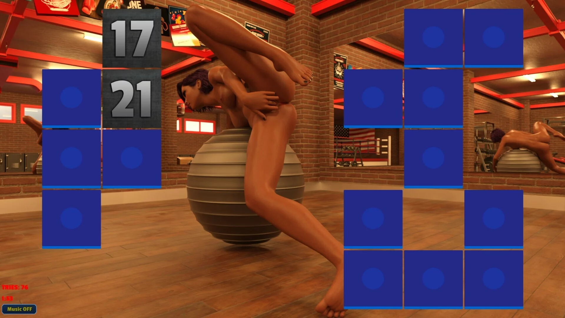 Изображение игры: Sexy Memory Puzzle - Kinky Workout