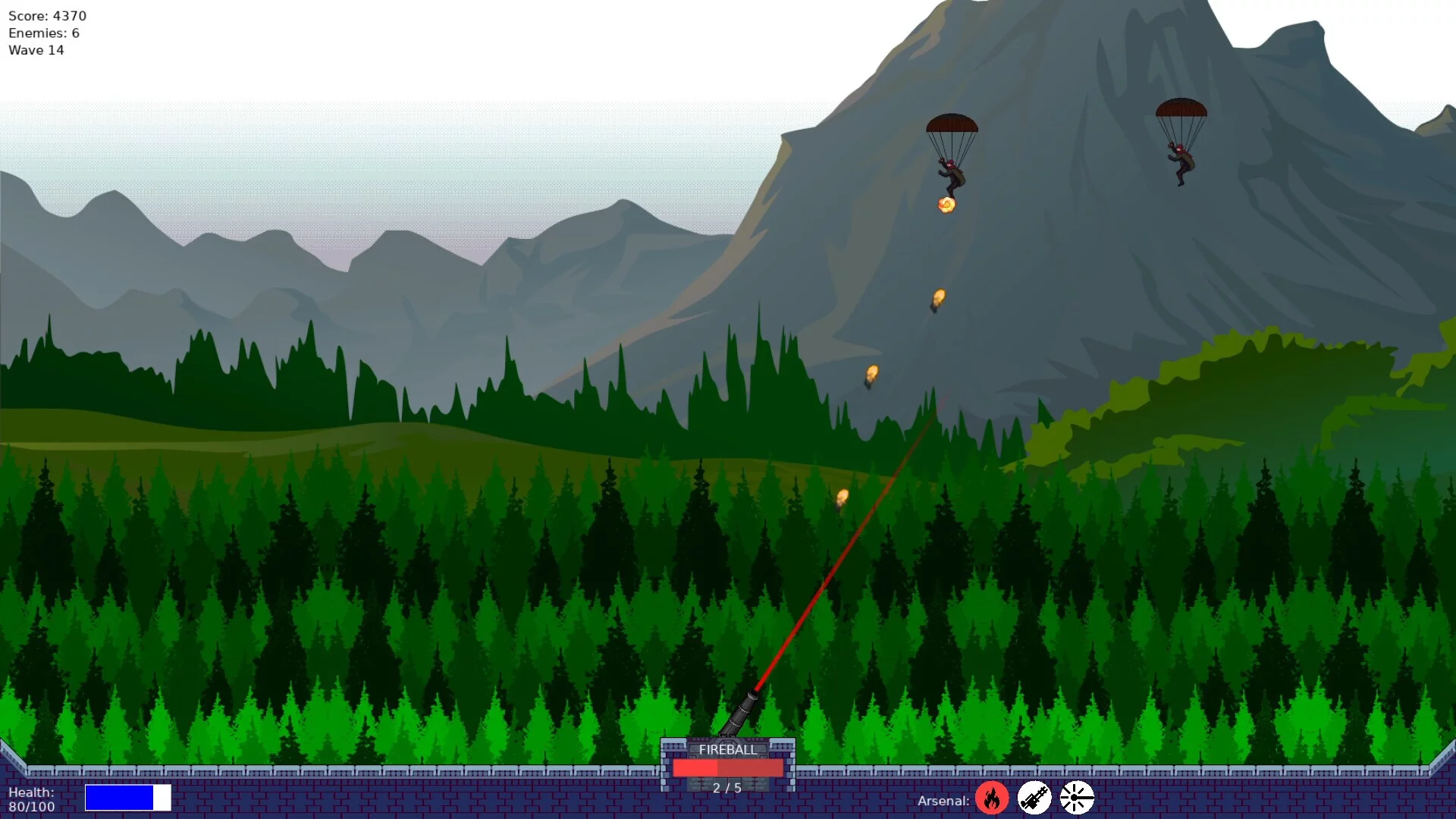 Изображение игры: Paratroopers Raid