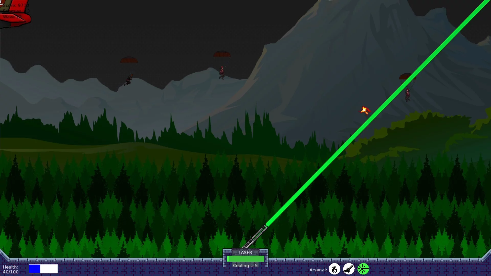 Изображение игры: Paratroopers Raid