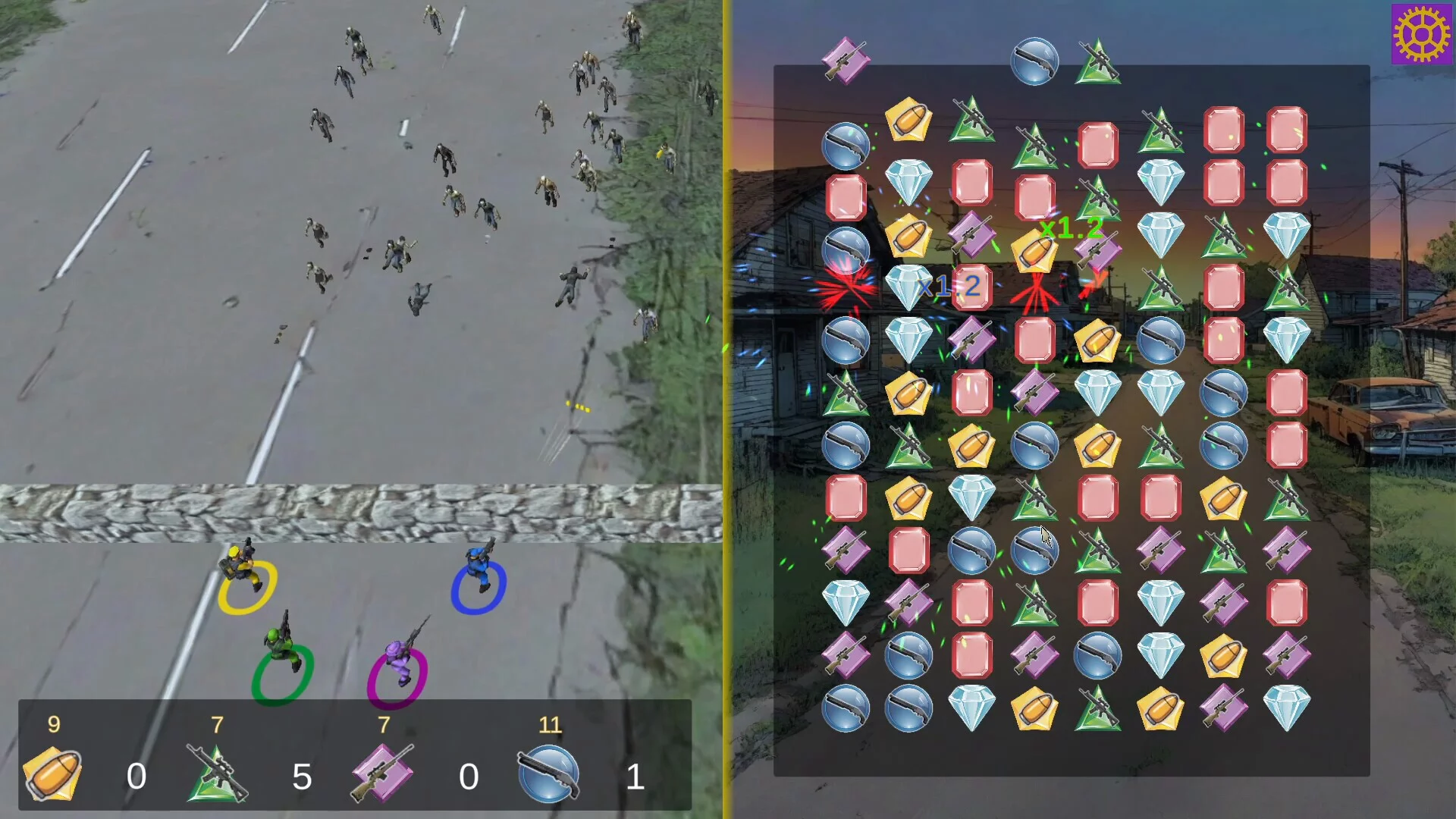 Изображение игры: Match Kill Survive