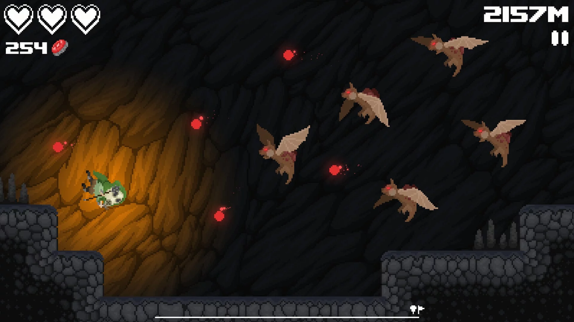 Изображение игры: Incaved Runner