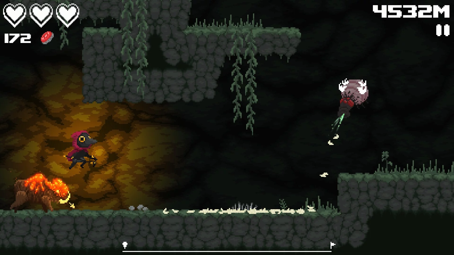 Изображение игры: Incaved Runner