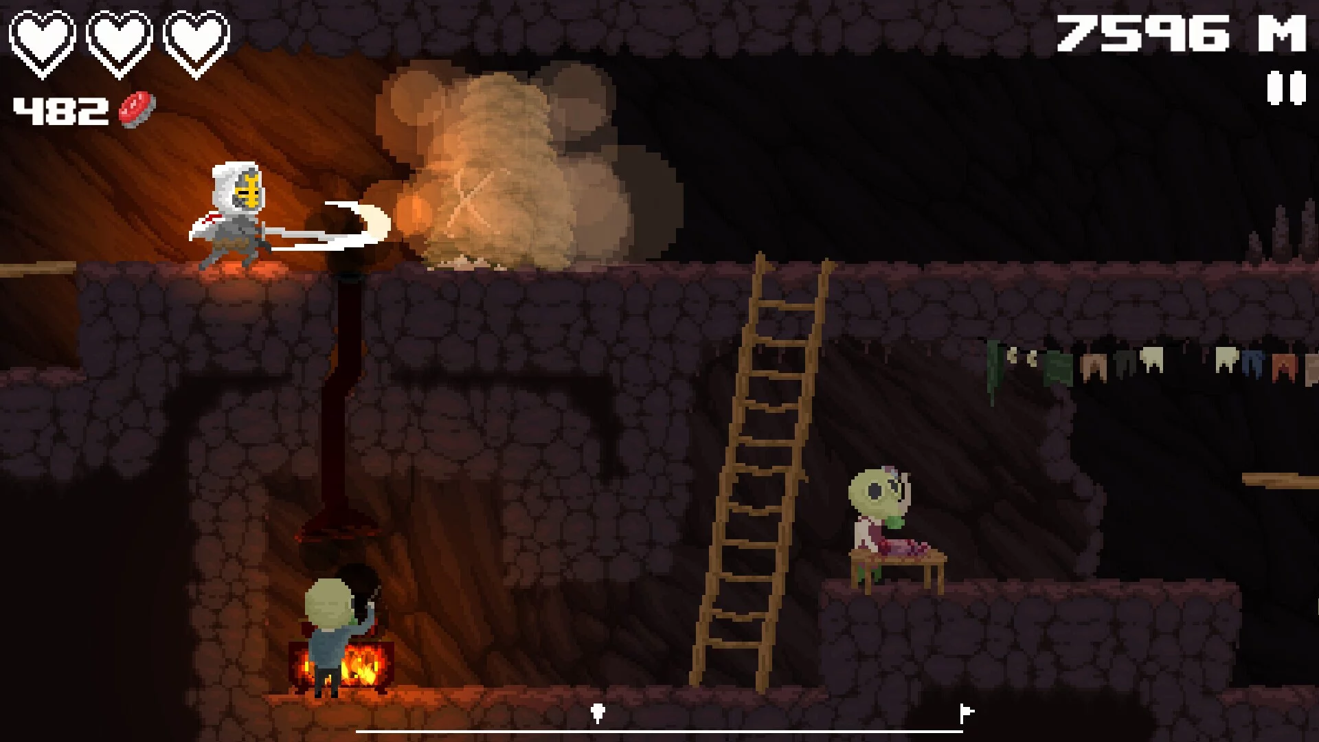 Изображение игры: Incaved Runner