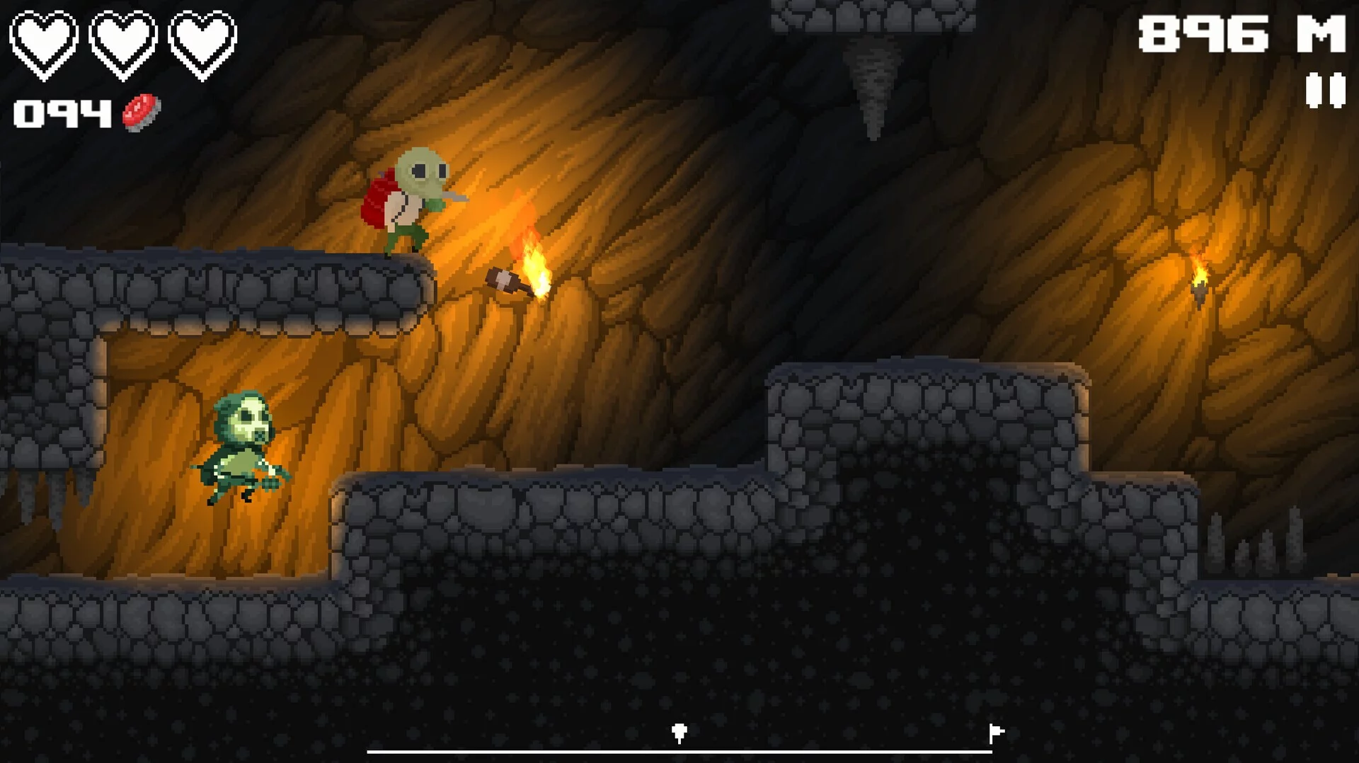 Изображение игры: Incaved Runner