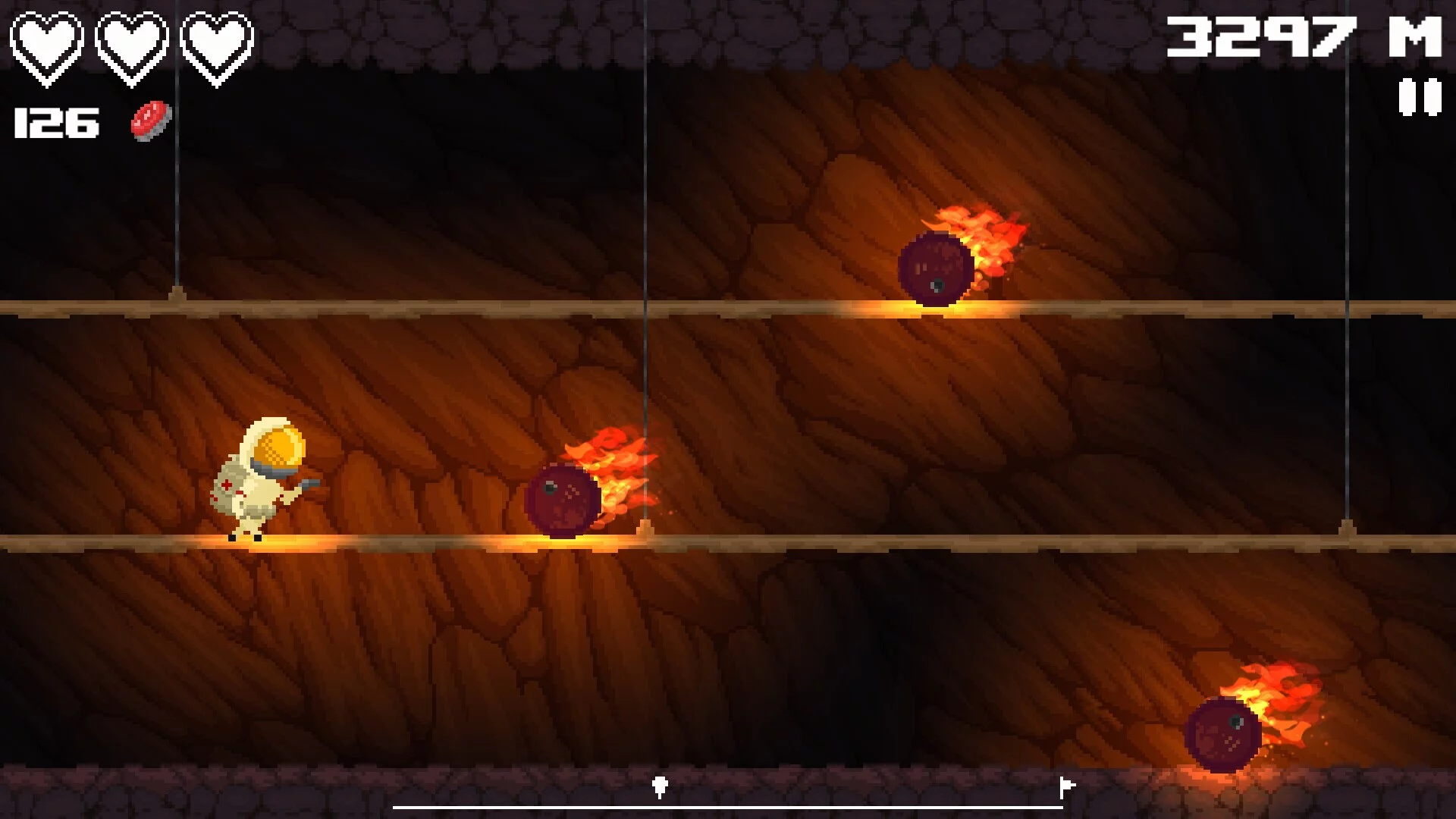 Изображение игры: Incaved Runner