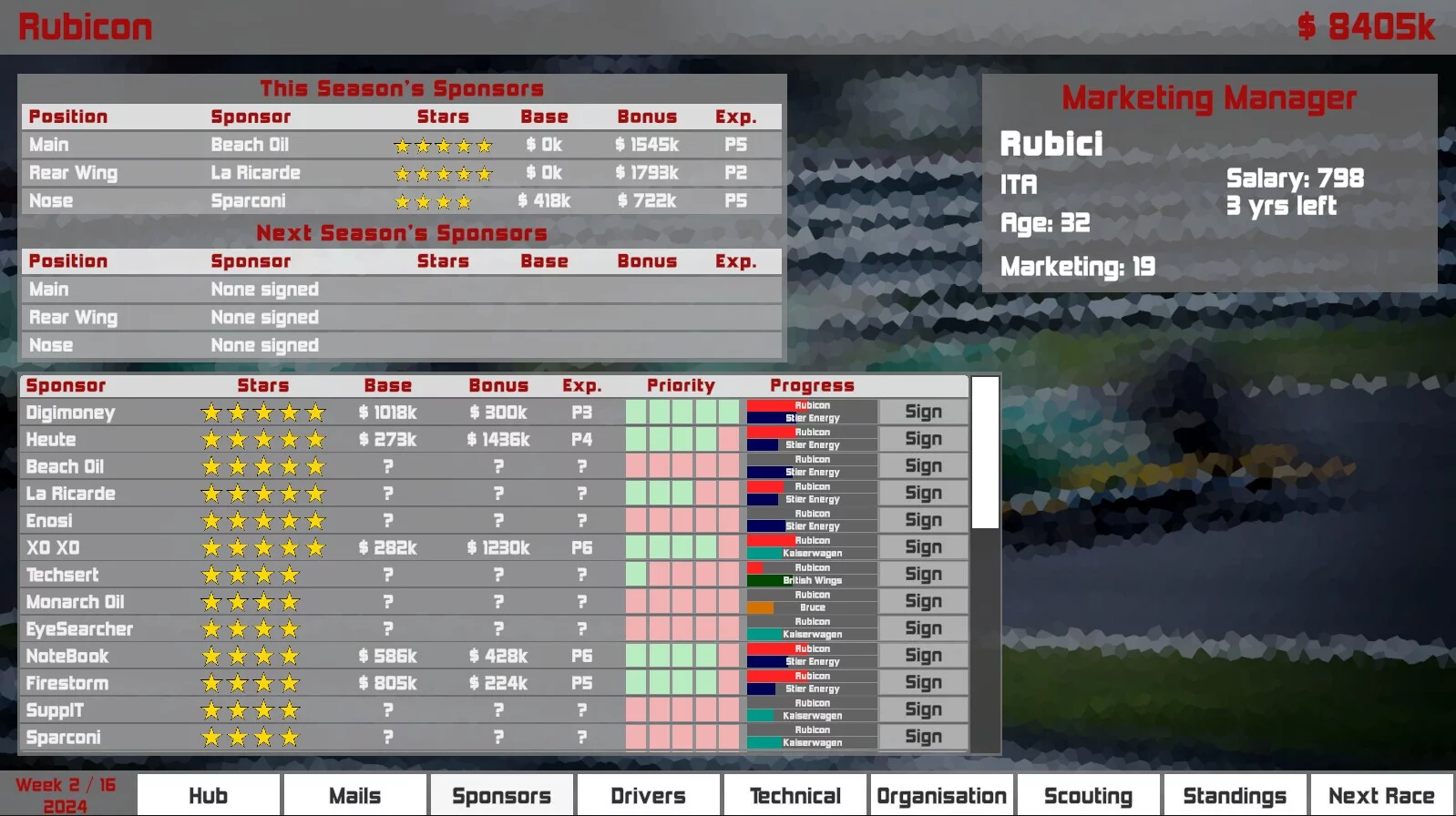 Изображение игры: Formula Racing Manager