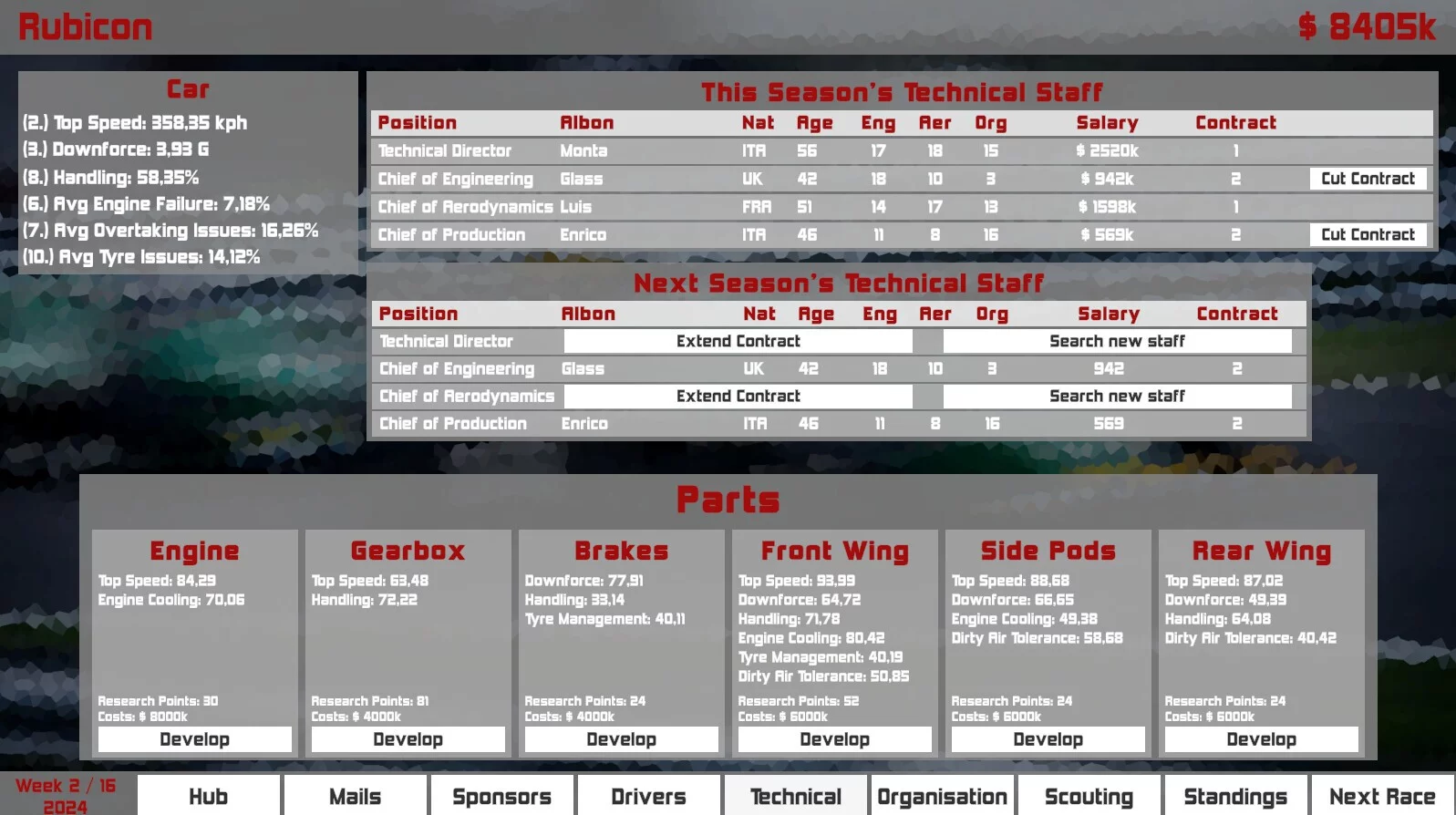 Изображение игры: Formula Racing Manager