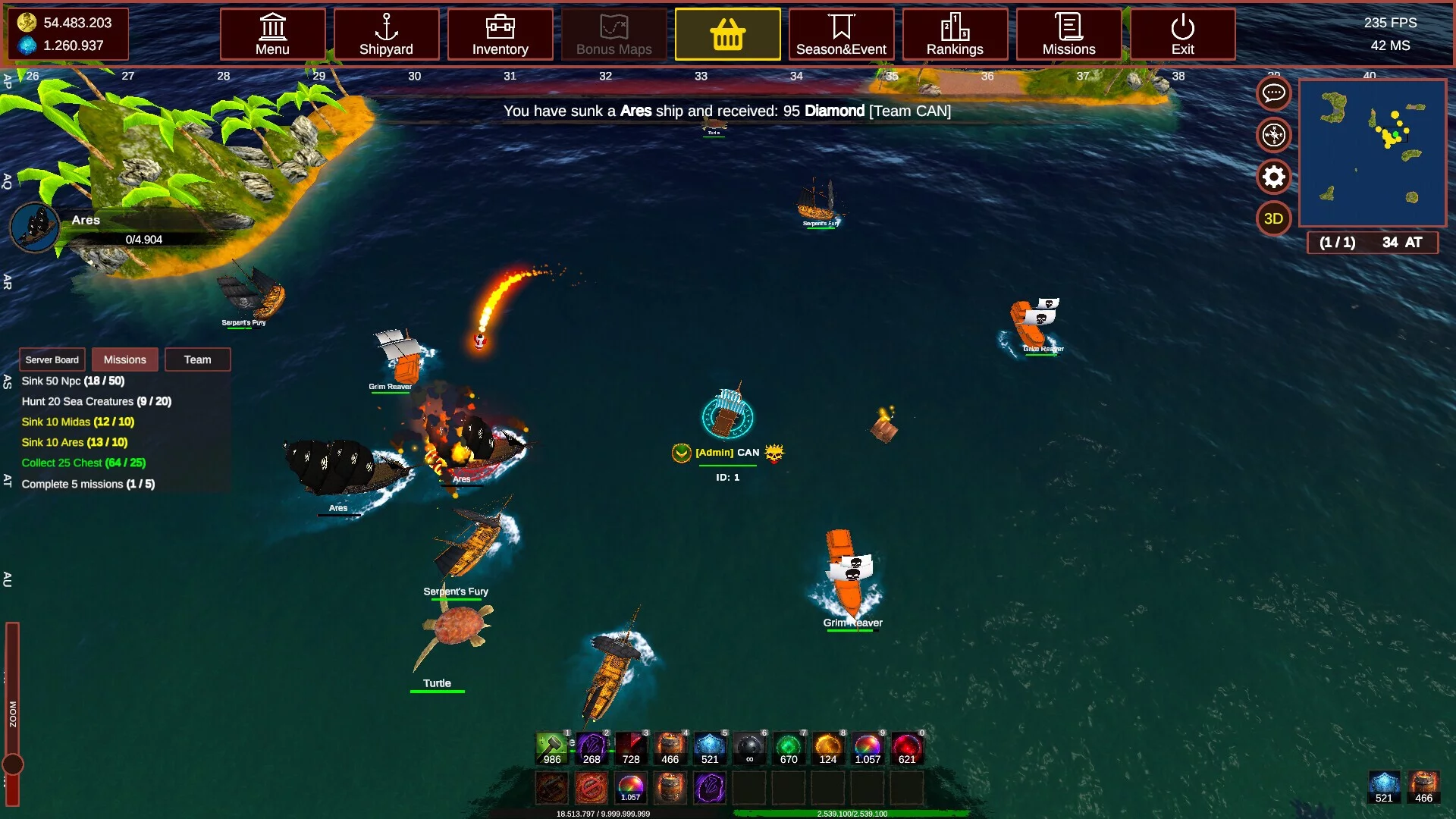 Изображение игры: King Of The Pirates