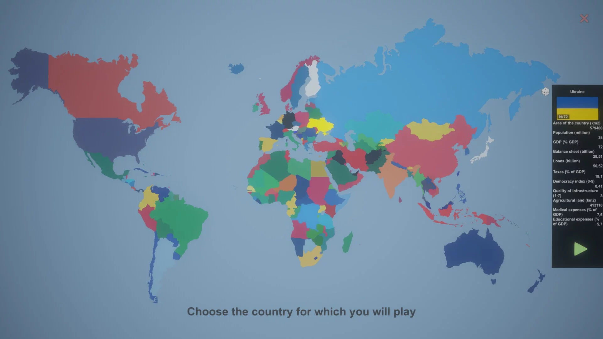Изображение игры: Simulator of Countries