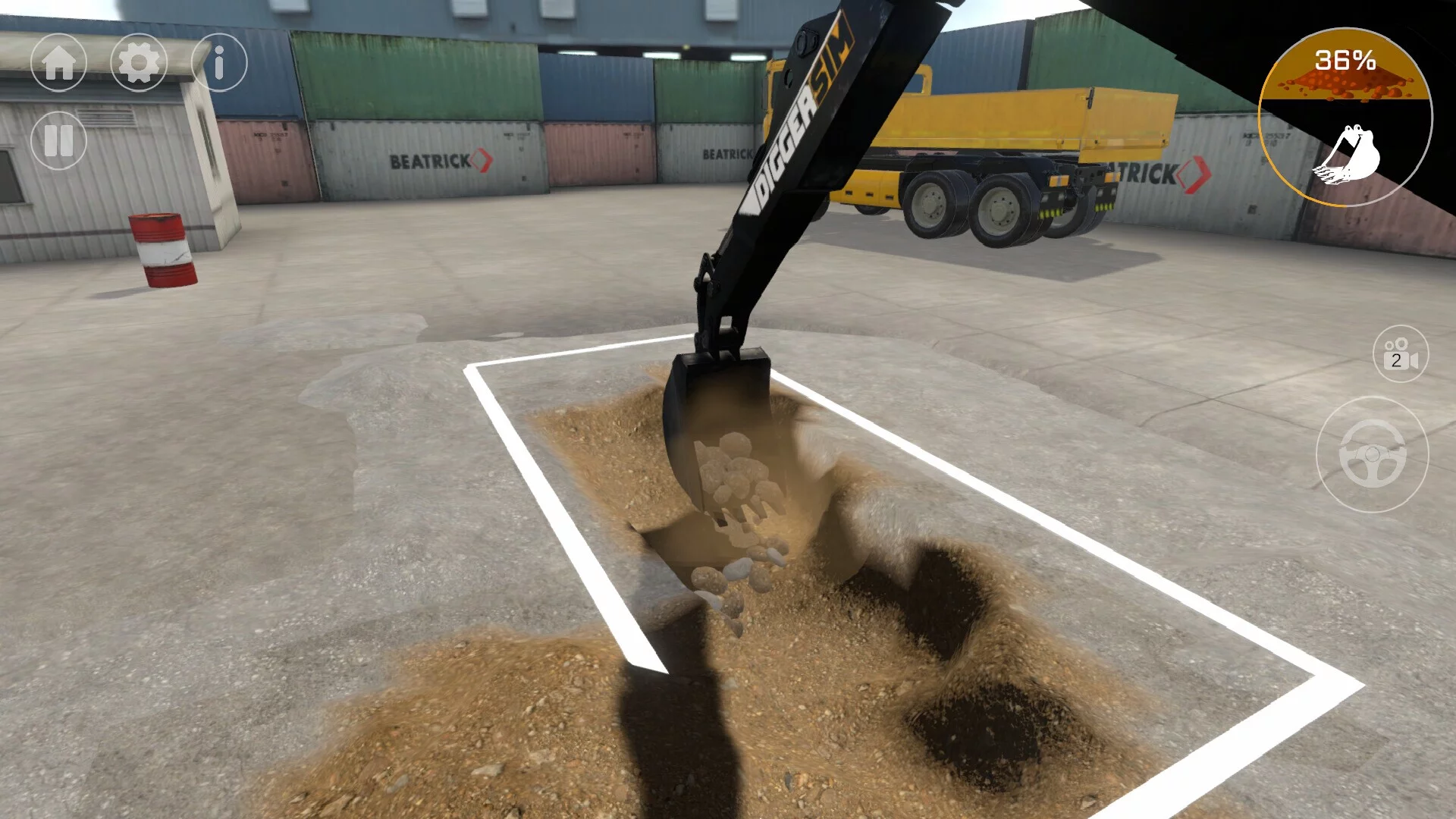 Изображение игры: DiggerSim - Excavator Simulator