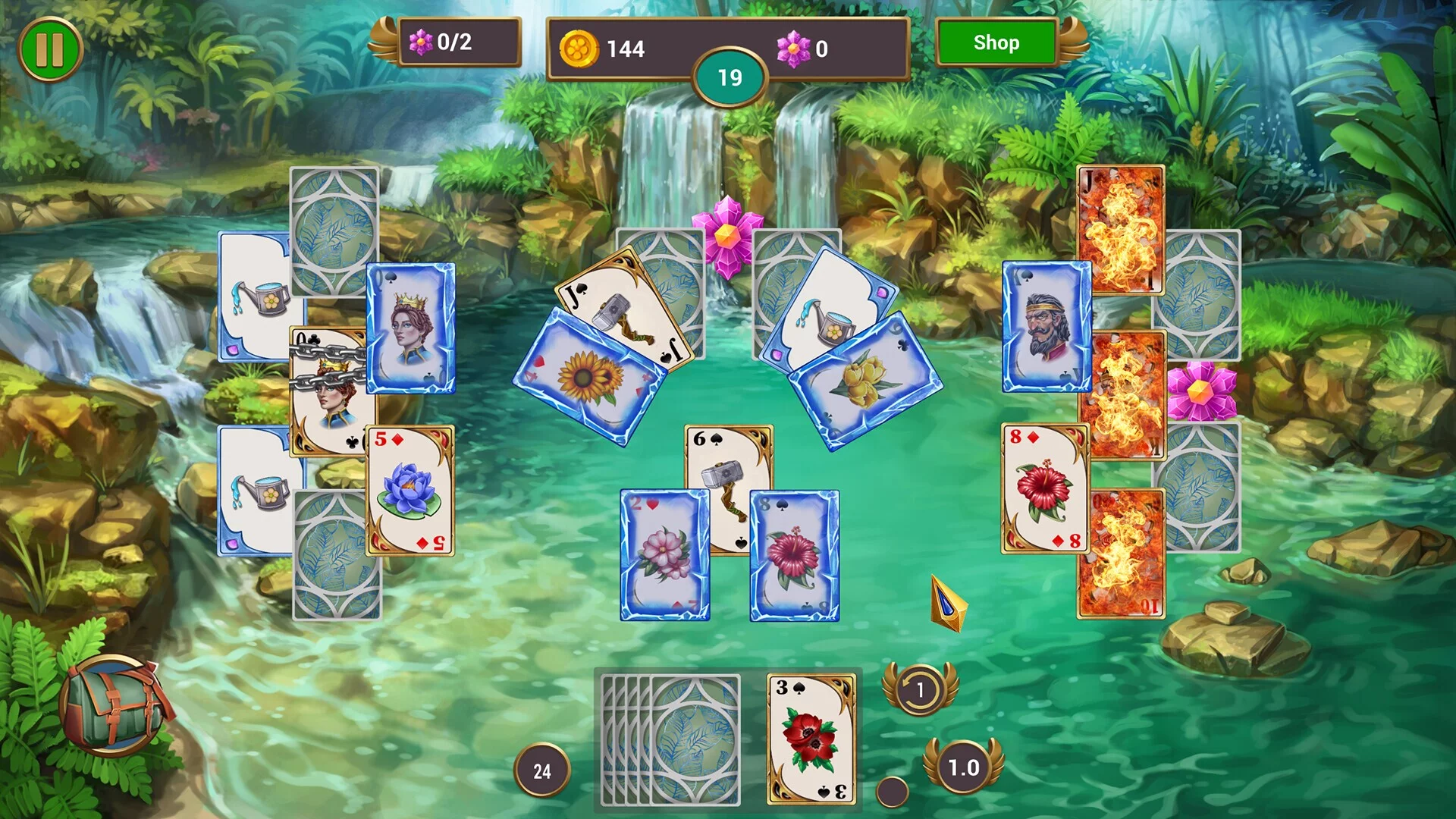 Изображение игры: Solitaire Quest: Love Blossoms