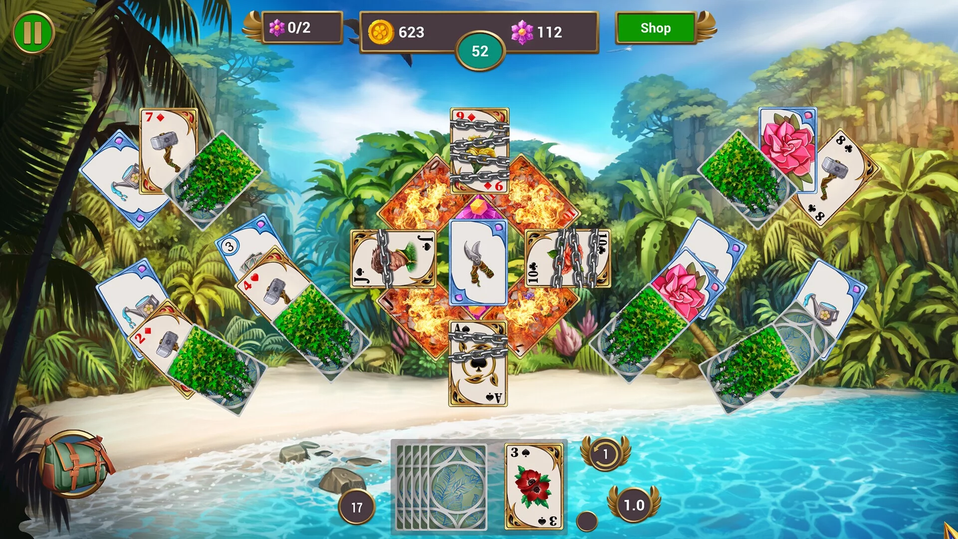 Изображение игры: Solitaire Quest: Love Blossoms