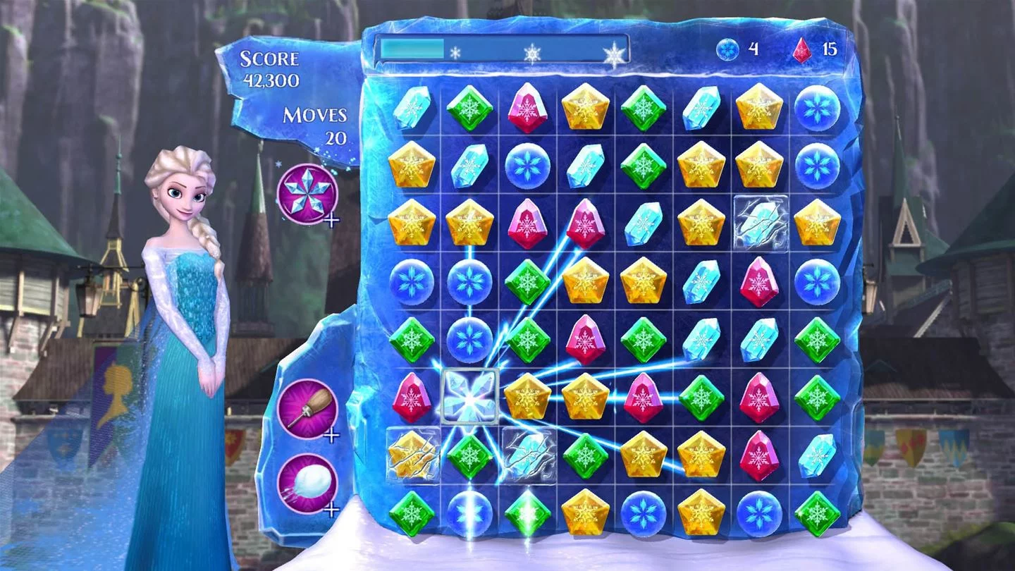 Изображение игры: Frozen Free Fall: Snowball Fight